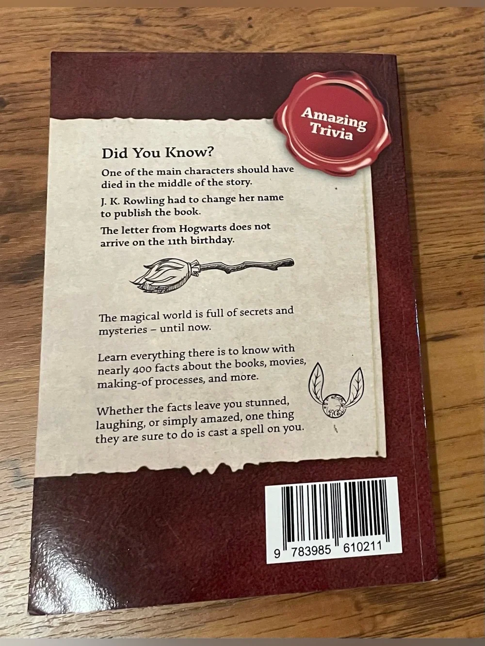 Awesome Facts for Harry Potter Fans Unofficial Collection Book by Lisa Bopp
